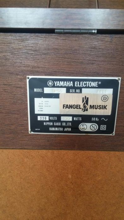 Orgă de colecție Yamaha electone B-55