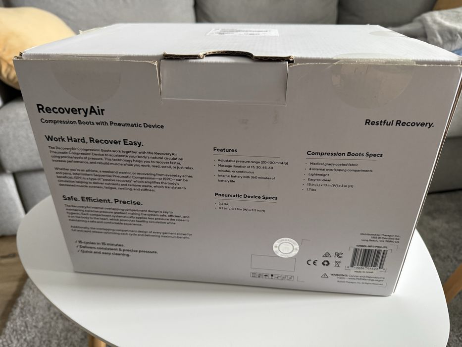 Therabody RecoveryAir aparat drenaj limfatic