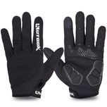 Manusi full finger unisex cu gel ciclism bicicleta cu touchscreen