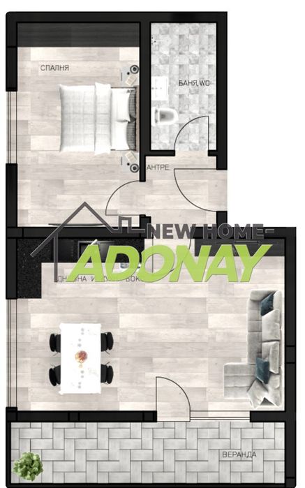 Продава се Двустаен апартамент в Пловдив, Остромила - 84 кв.м за 1091 €/кв.м - Снимка #3