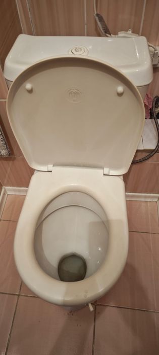 Унитаз, готов к эксплуатации, в боевом состоянии