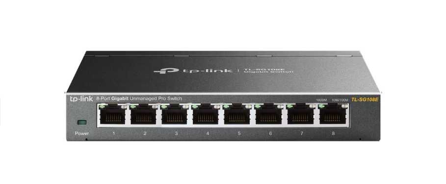 Switch TP-LINK Easy Smart TL-SG108E, 8 porturi gigabit