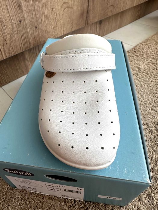 Saboti ortopedici dama Scholl Clog Racy 38 piele cu brant anatomic Noi