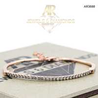 Bratara Aur Rose 14K cu DIAMANTE model deosebit ARJEWELS(AR3688)