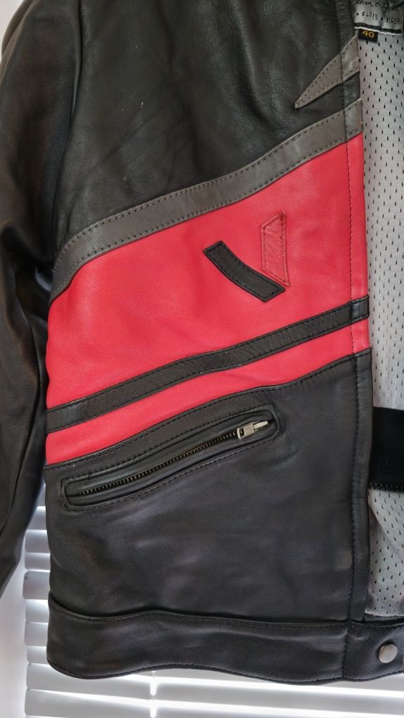 Винтидж кожено мото яке Vanucci moto