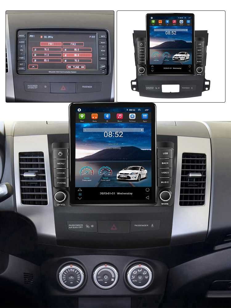 Navigatie Mitsubishi Outlander 2005-2011,Tesla,Android, 2+32GB ROM,10"