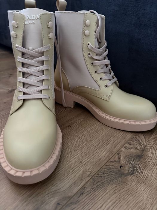 Боти от естествена кожа PRADA