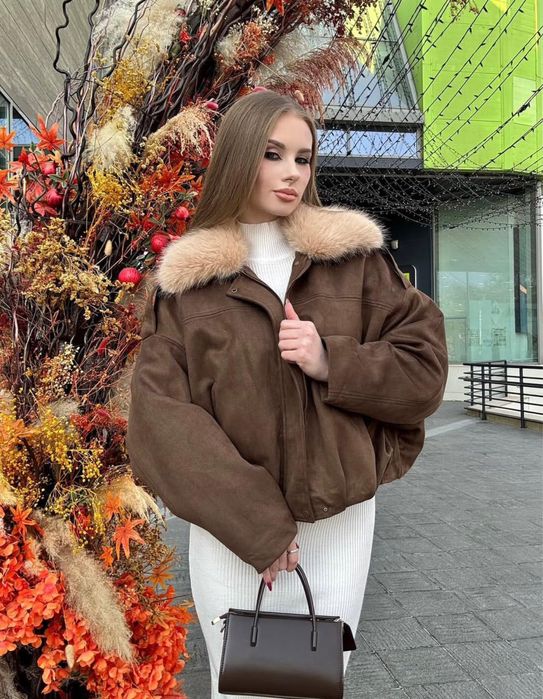 Дублека женская коричневая