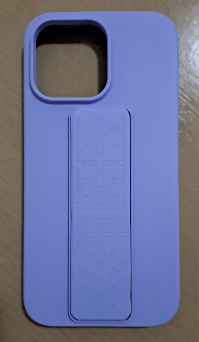 Husa iphone 14 pro max silicon purple tip stativ