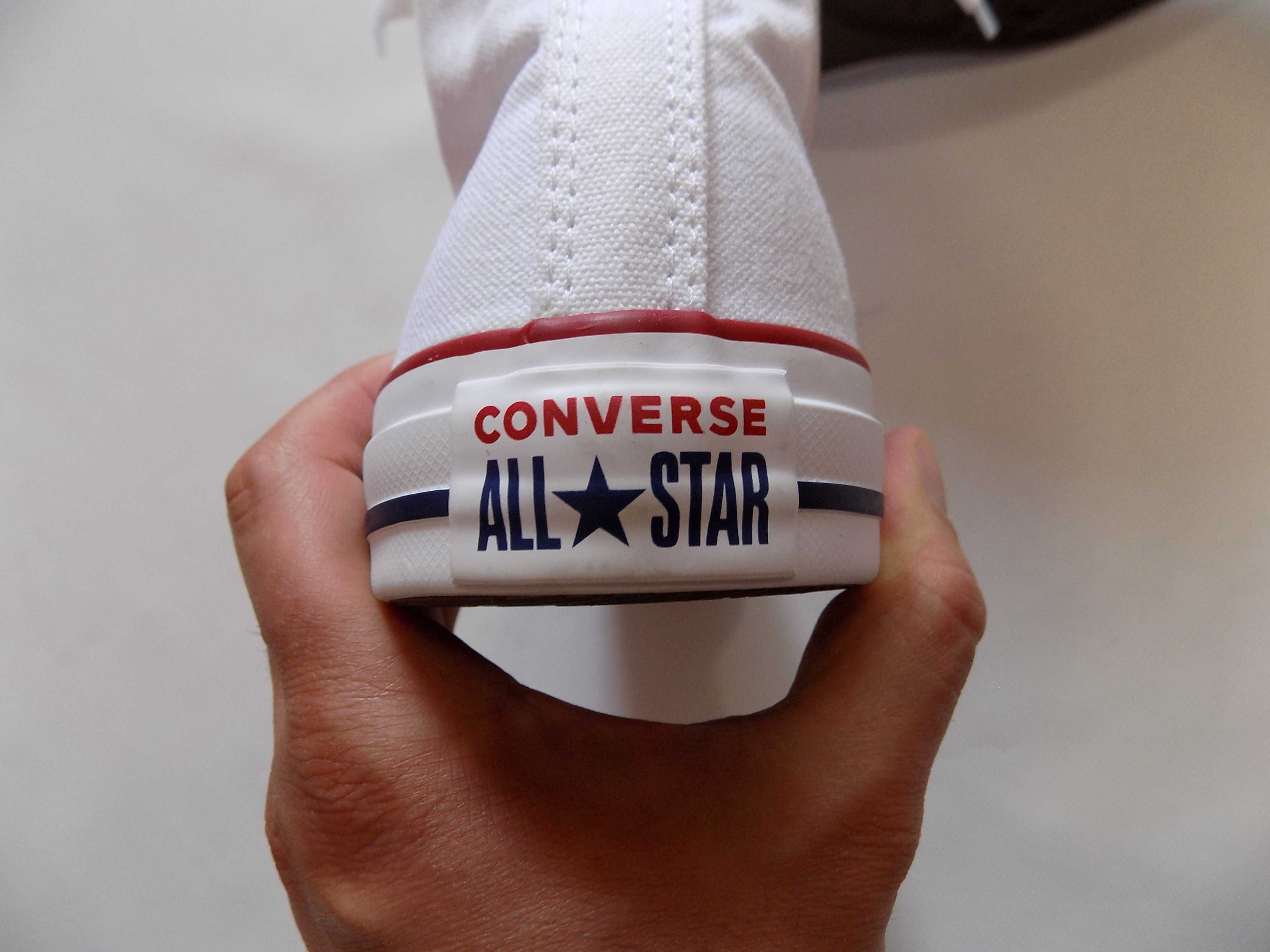 нови кецове converse all star маратонки оригинал мъжки високи бели 44