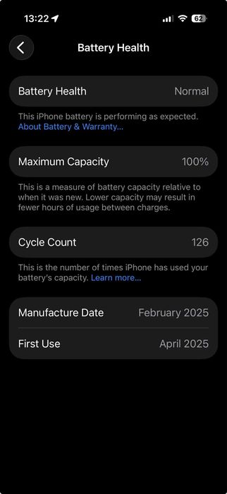 Iphone 16 pro, 128GB, гаранция, батерия 100%