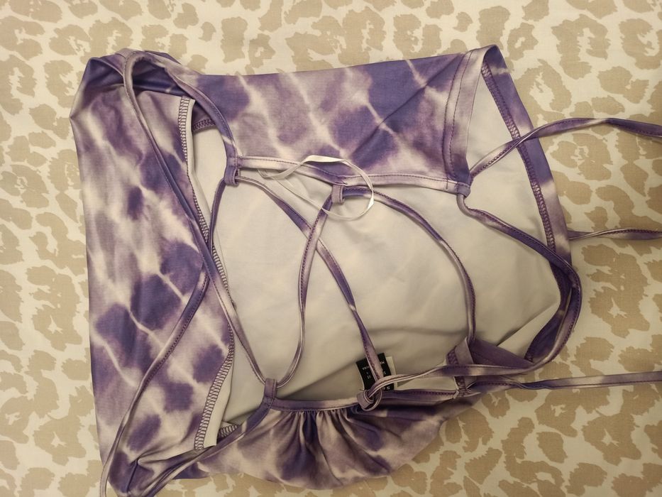 Top mov fără bretele Shein