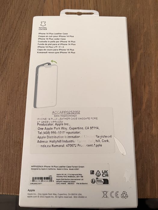 Vand husa iphone 14plus din piele originala