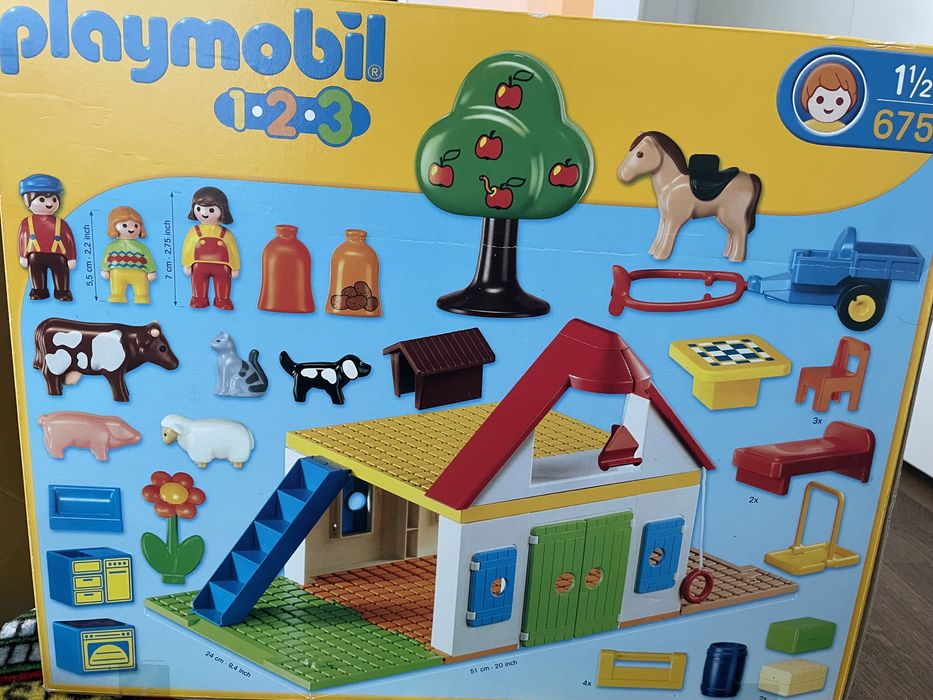 Конструктор-Playmobil  Моята първа ферма 6750 и Строител кран 70165