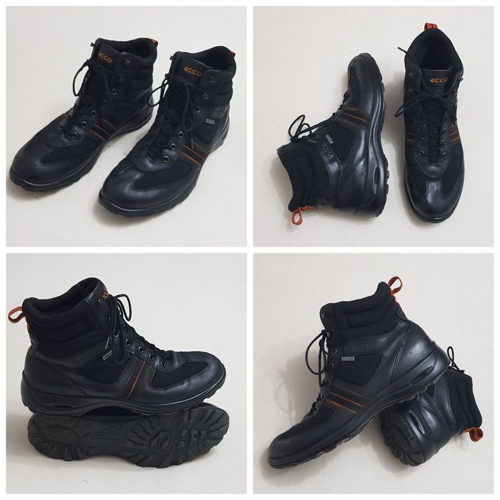 Ghete ECCO Gore-Tex, piele naturală Nubuck, munte, trekking nr 40 EU