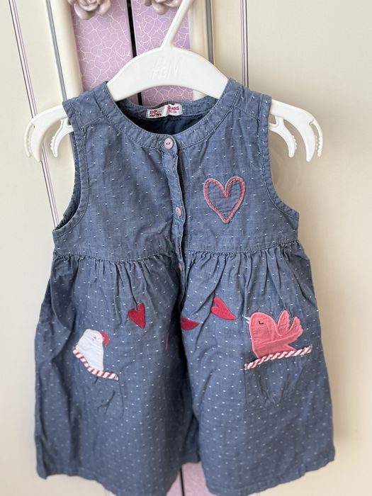 Платья для девочек 1-2 года пакетом.