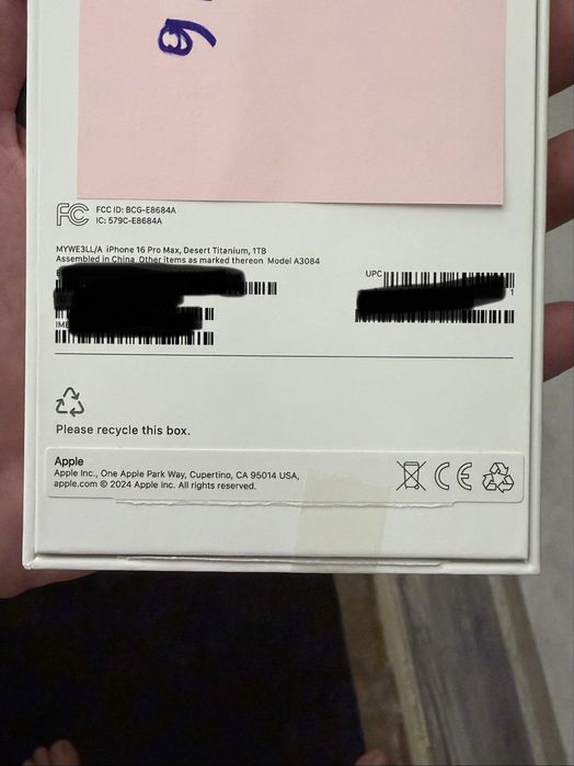 Iphone 16 pro max 1 TB