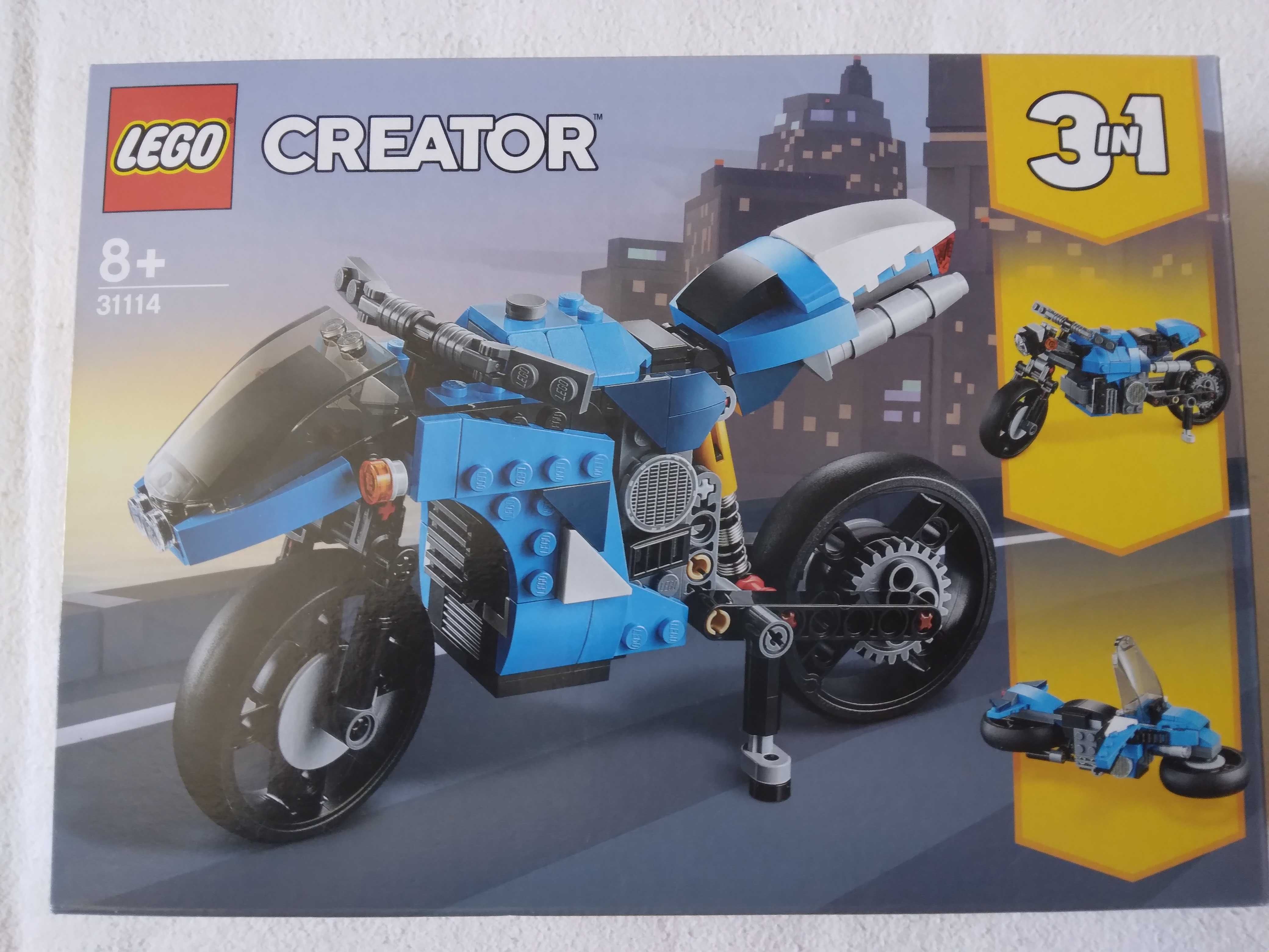 Lego 3in1 Creator 31114 Motocicleta de oras, de curse si turing, nou