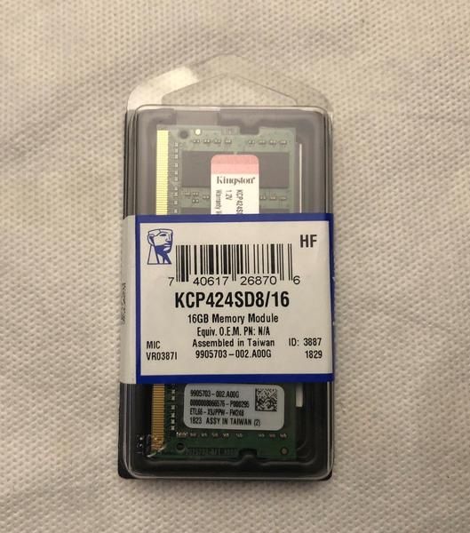 Memorie laptop 16GB DDR4 2400MHz Kingston CL17 1.2v noua sigilata