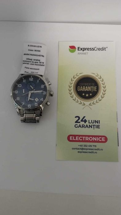 (AG 35) Ceas barbatesc Boss B.33118 / 400 lei