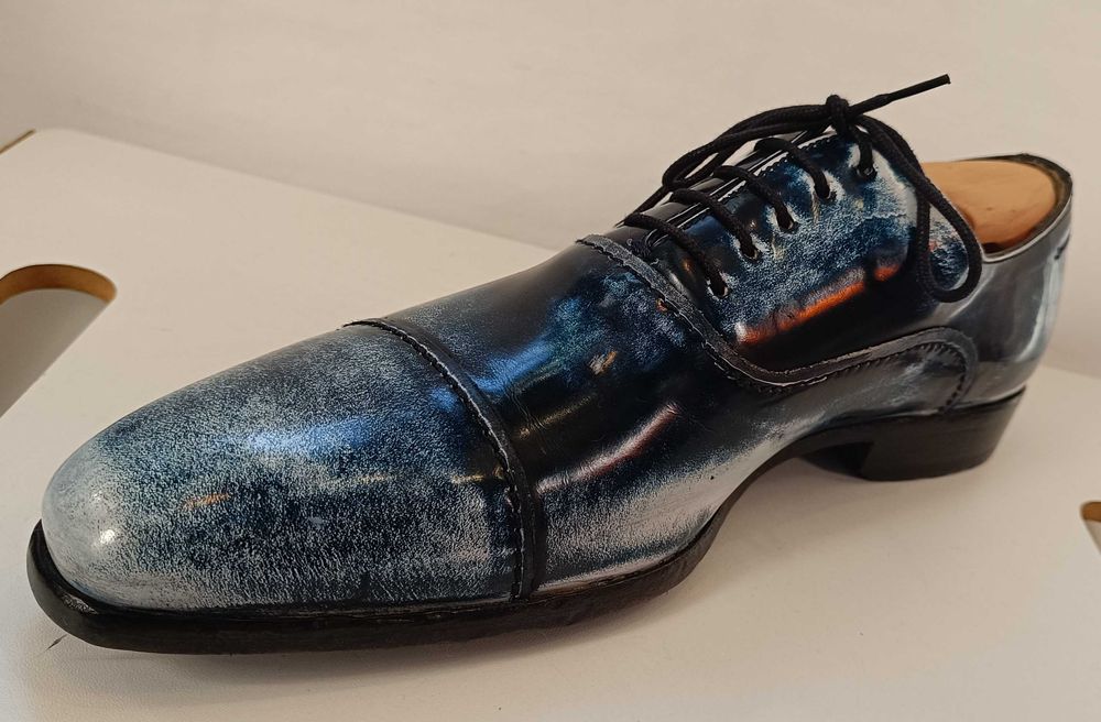 Panfofi de lux 42 42.5 43 oxford cap toe GREVE NOI lucrati manual