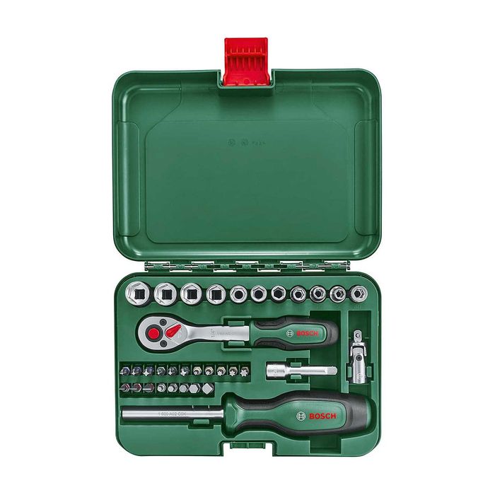 Set clichet/tubulară Bosch, 34 piese, 1/4 inch,sigilat