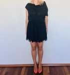 Rochie voal si dantela