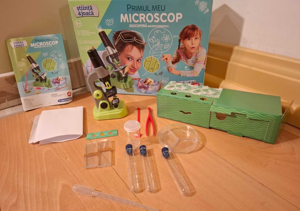 Primul meu microscop. Microscop pentru copii, joc educational