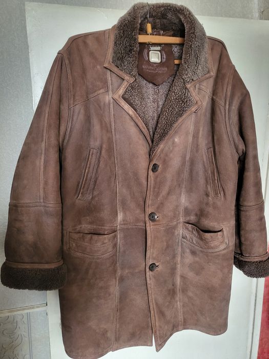 Дубленка мужская большого размера коричневая производство USA.