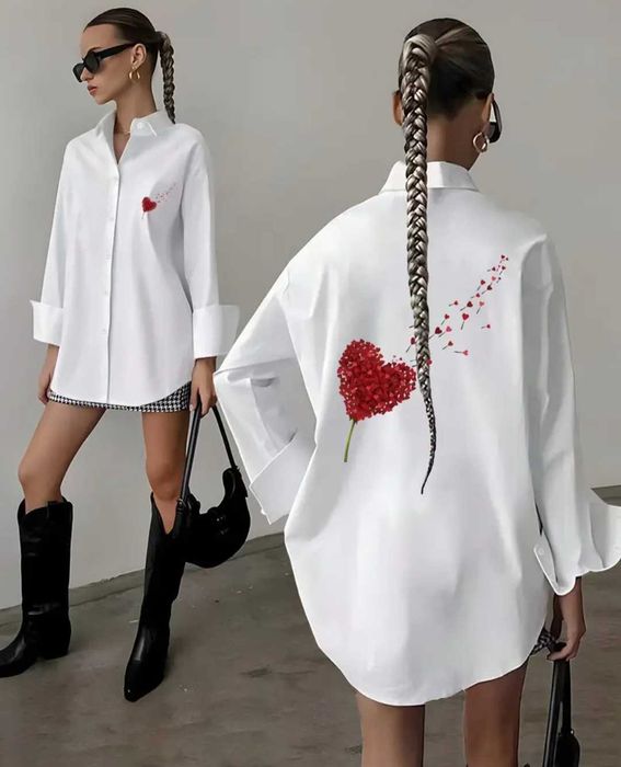 Дамска риза с дълъг ръкав