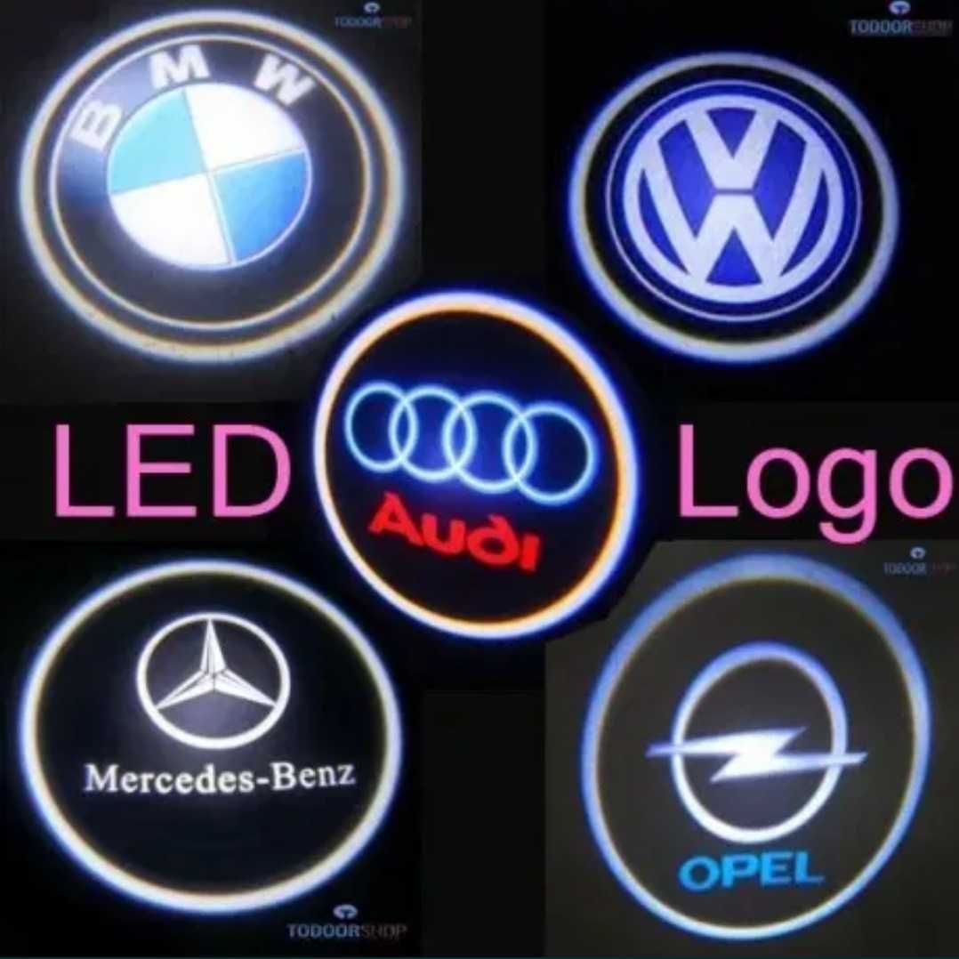 LED лого проектор за врата vw bmw audi mercedes мерцедес бмв logo ауди
