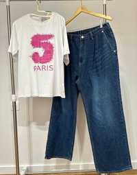 Летние футболки(новые). Женские широкие джинсы(Новые) Корея