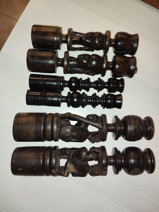 Подсвечники чёрное дерево