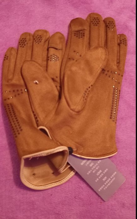 Mănuși bărbați pielea compatibil cu ecran tactil