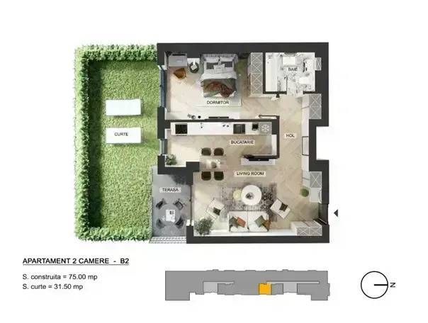 Apartament 2 Camere, Pipera OMV, Comision 0%