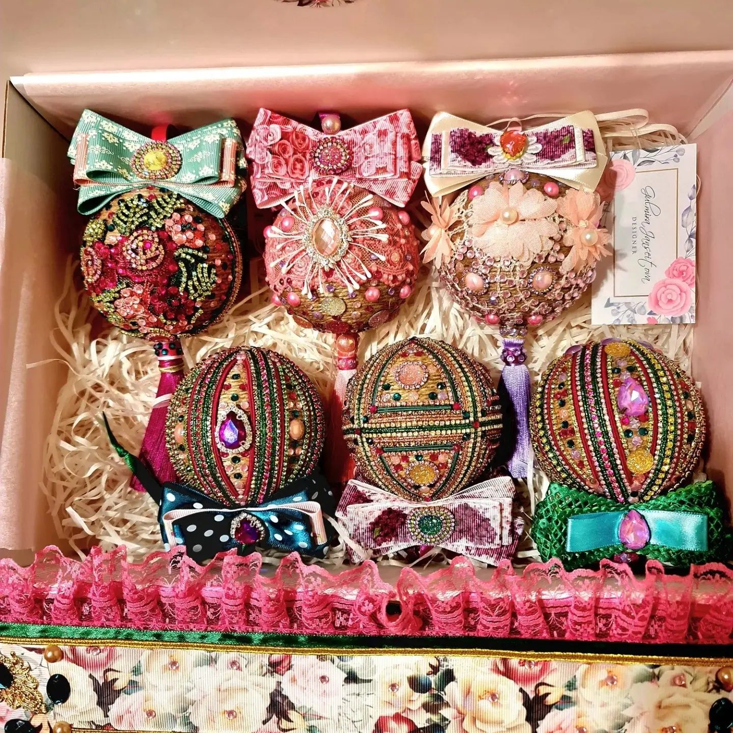 Продам эксклюзивный набор Новогодних ёлочных шаров ручной работы