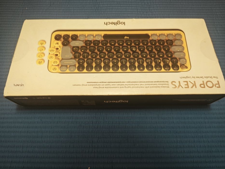 Tastatura mecanică Wireless Logi POP Keys Emoji, Blast Yellow