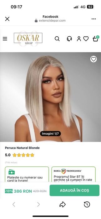 Vand peruca naturala