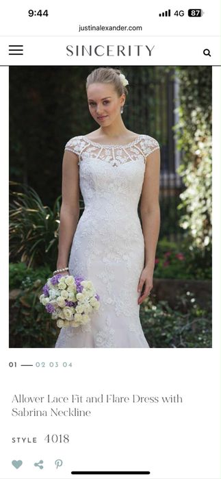 Rochie de mireasă unicat, designer Justin Alexander