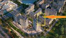 ЖК NRG Yangi Baxt Murad Buildings+BI Group 2/1/9 1-этаж, площадь 48 м2