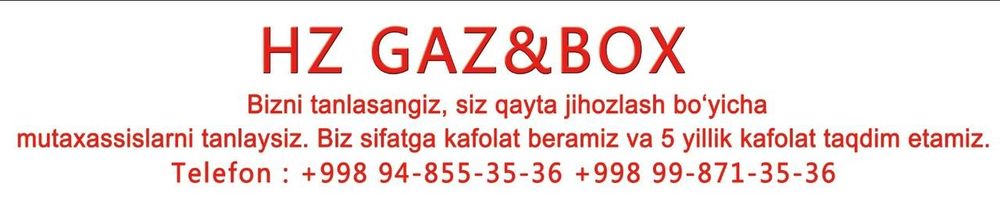 Gaz o‘rnatish va yuk mashinalariga xizmat ko‘rsatish