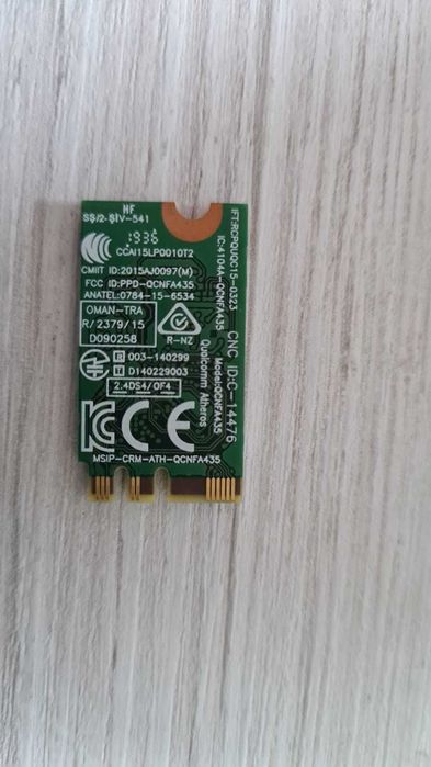 Placa Wifi Qualcomm QCNFA435 PCI-Express M.2 802.11a/b/g/n/ac  5GHz