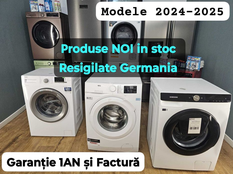Mașini de spălat Samsung, AEG, Haier – resigilate, ca noi!