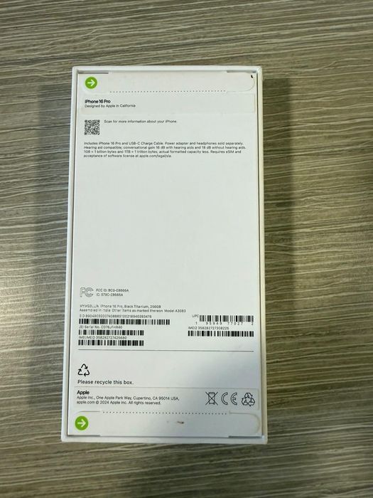 iPhone 16 pro 256gb