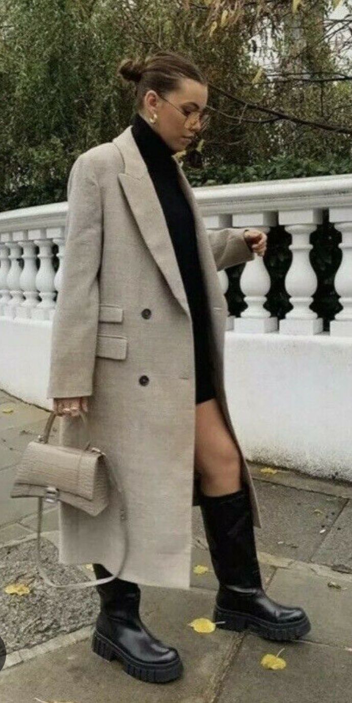 Zara 100% вълнено палто M