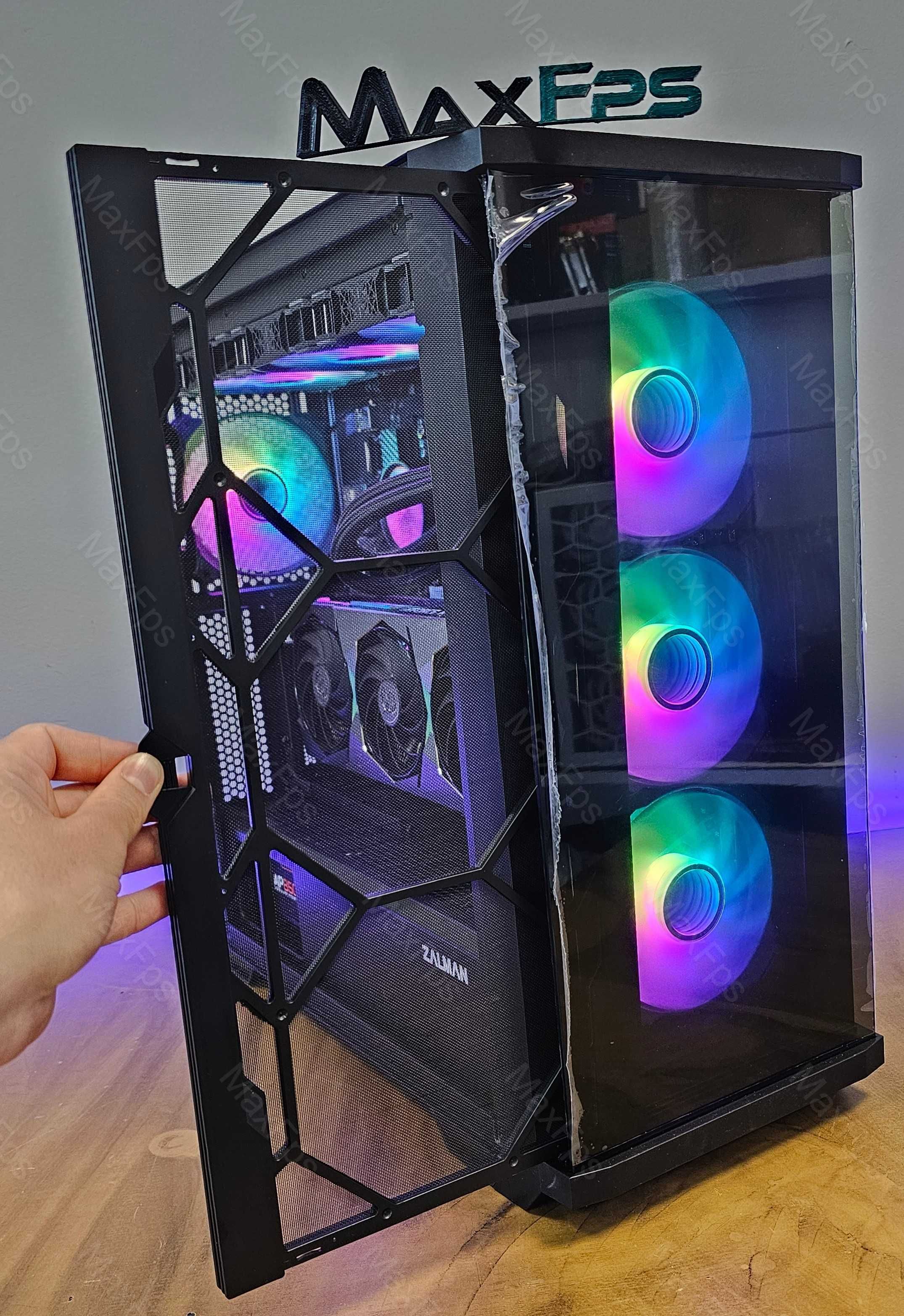 Чисто нов, Геймърски компютър! RTX4070TI, 7800X3D, 32GB, 850W +WIFI