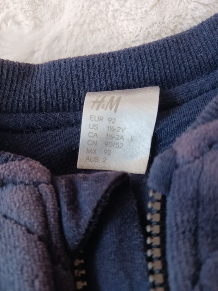 Jacheta H&M căptușită copii tip aviator din velur-mar.92