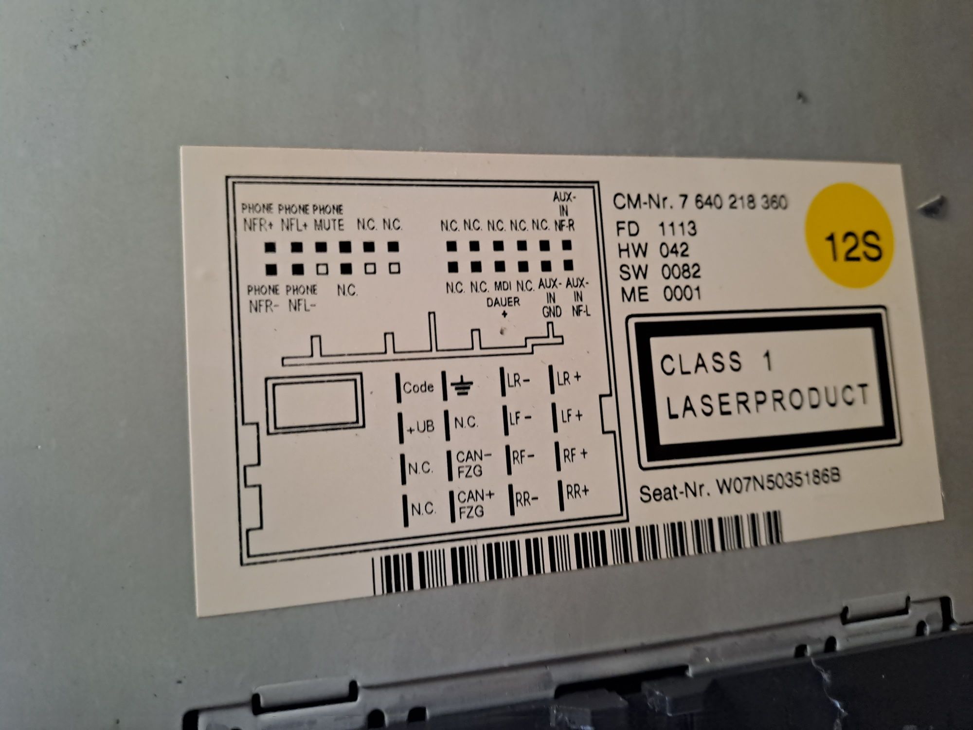 Radio cd rcd vw skoda seat