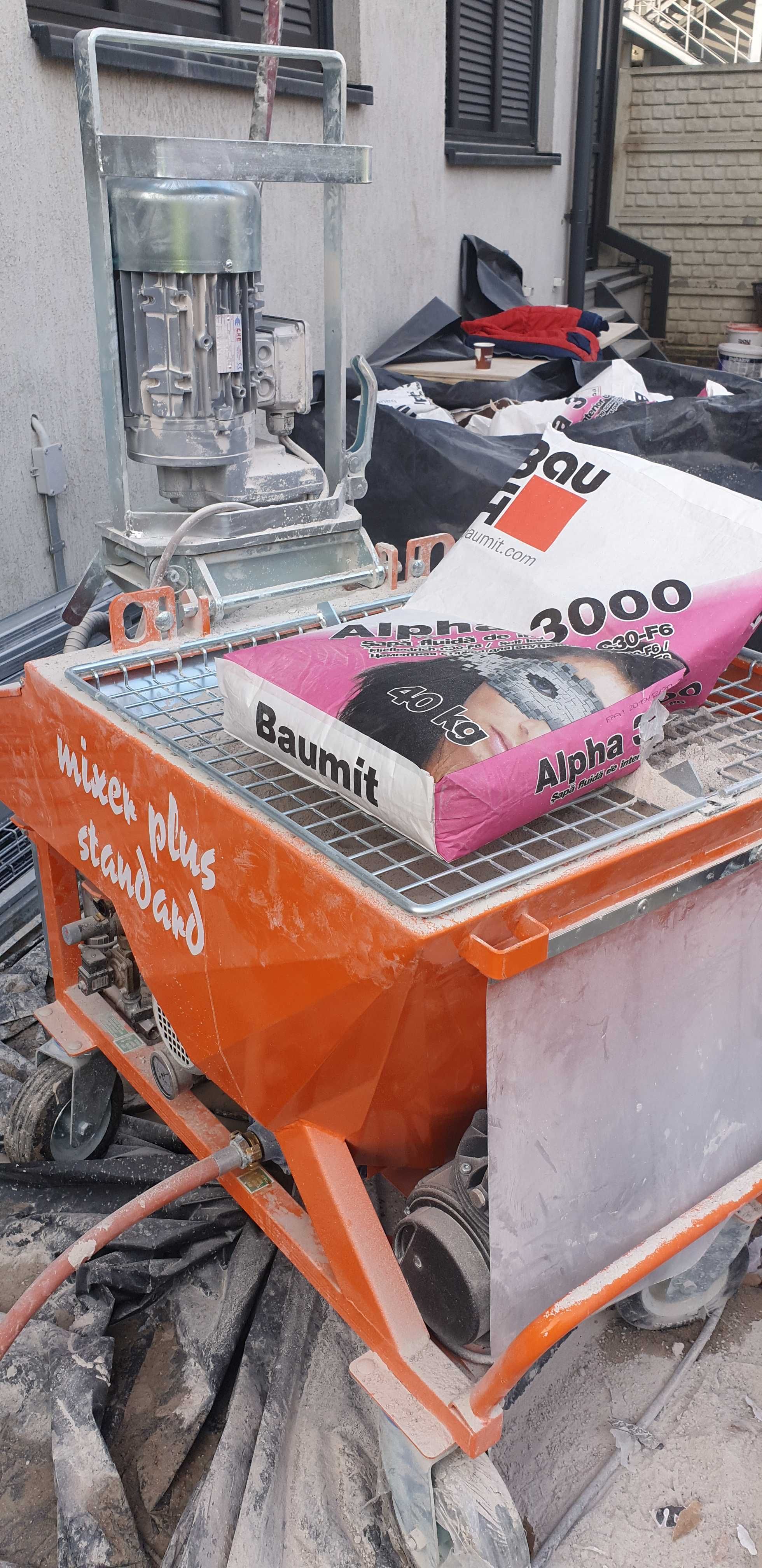 Tencuieli mecanizate,șapa autonivelanta tencuit mecanizat. Rigips .Zug