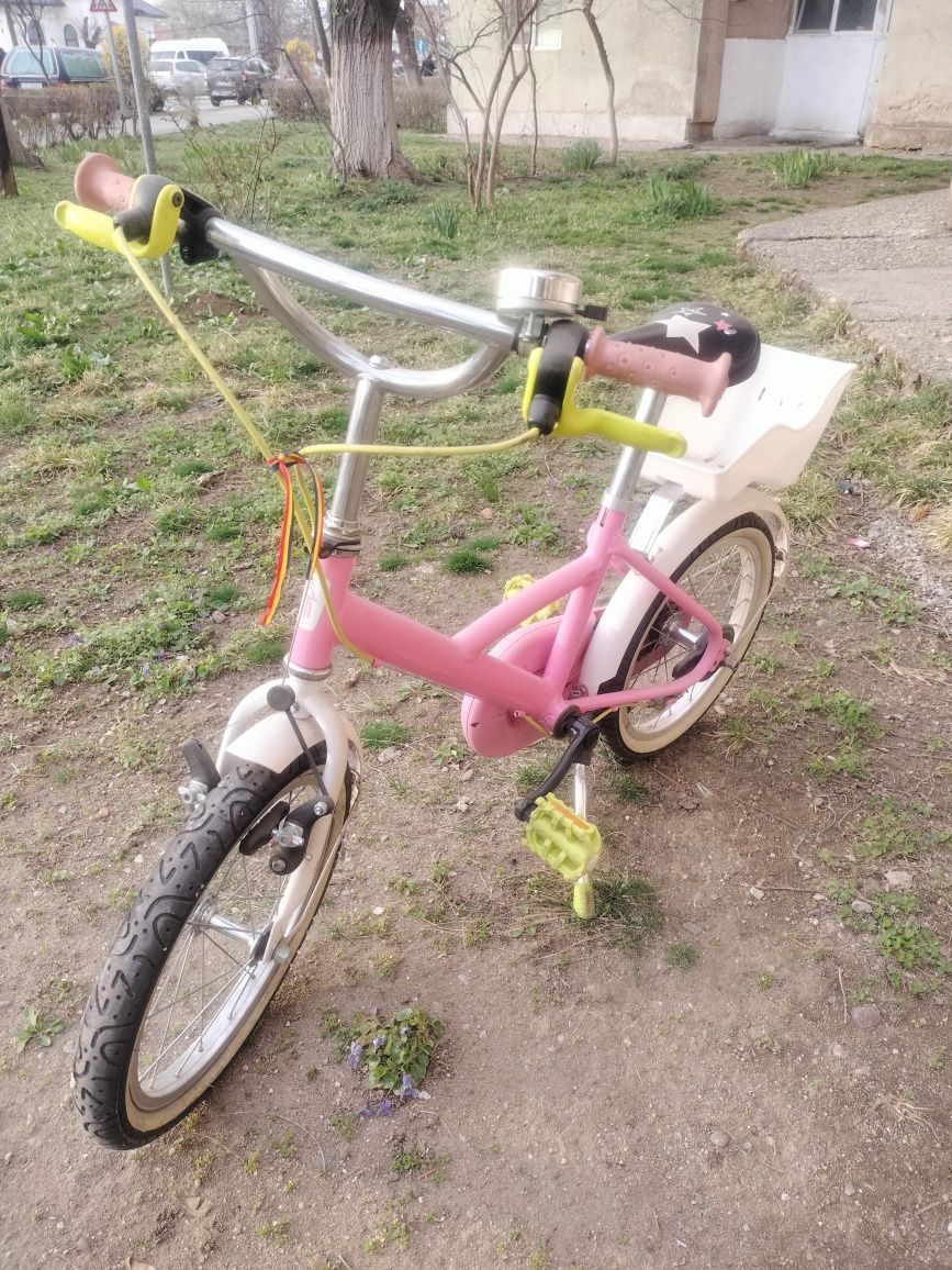 Bicicleta cu printesa pt fetite 4-7 ani roti 16 inch